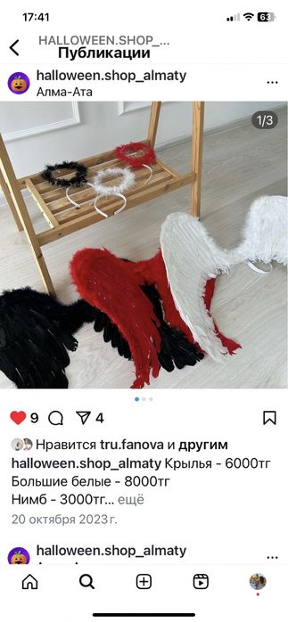 Крылья  ангела три цвета 2 размера