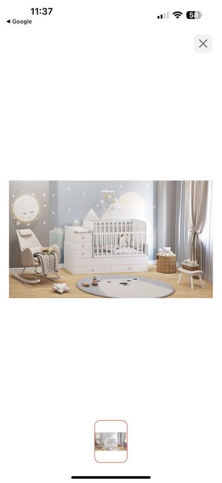 Детская кровать с полками