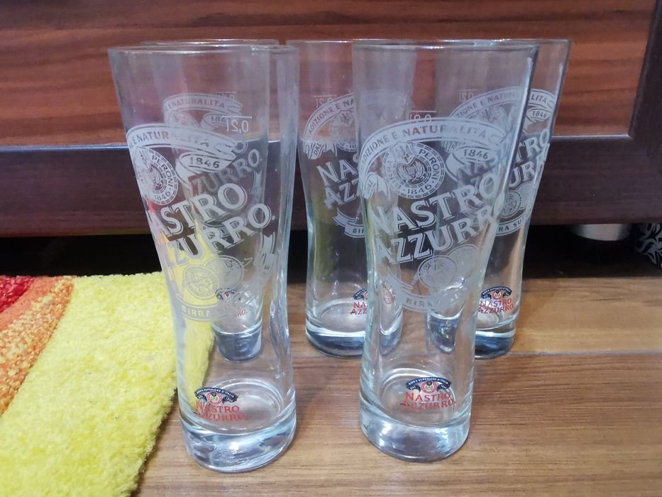 Set 5 pahare Peroni de colectie