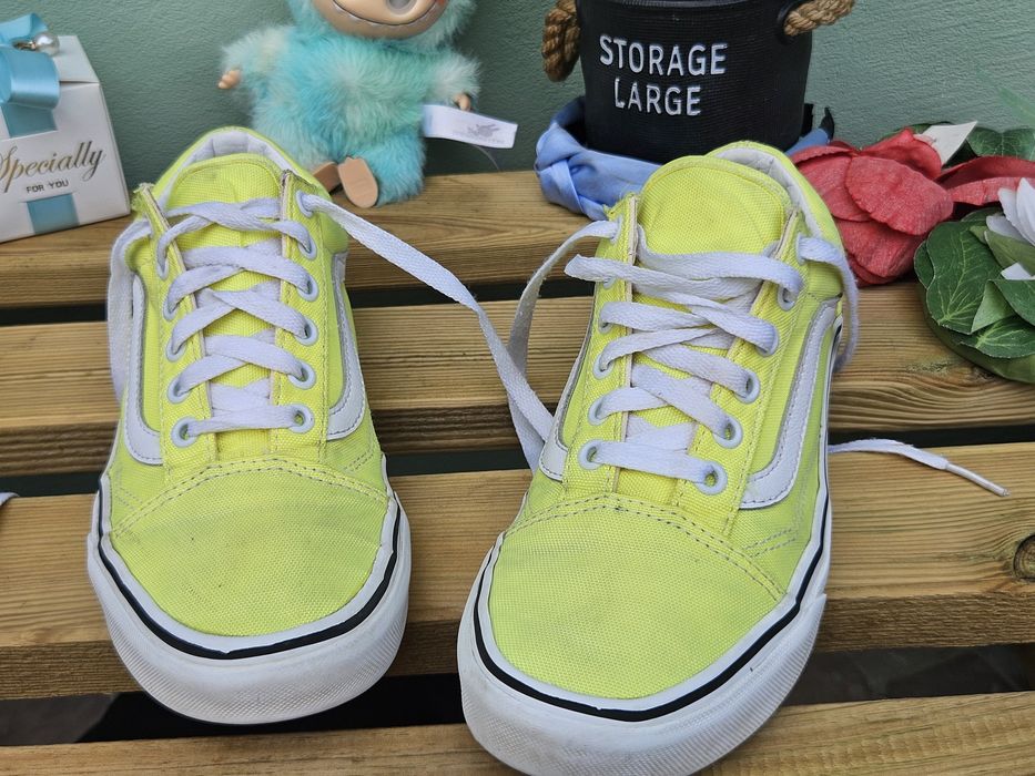 Vans кецове в неоново жълто N37
