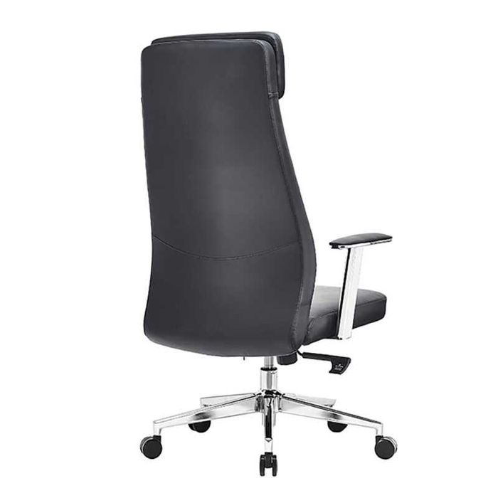 Стол, BF8800, Черен, Бял, Изкуствена кожа, 63х75х121см.