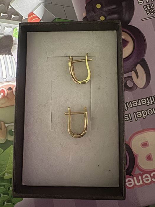 Vand cercei aur 14 k