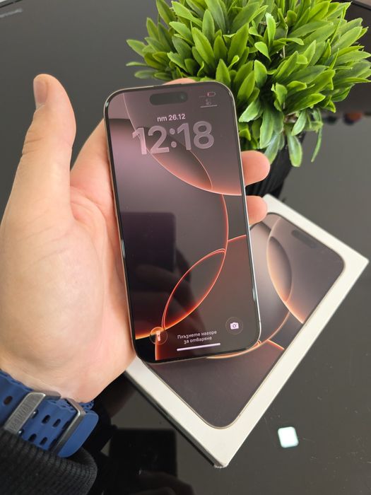 Най-ниска цена на пазара! iPhone 16 Pro 128GB 100% battery– отличен, с