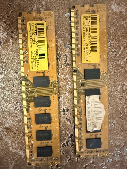 Vand RAM DDR 3 2 x 4 Gb si 2 x 8 Gb