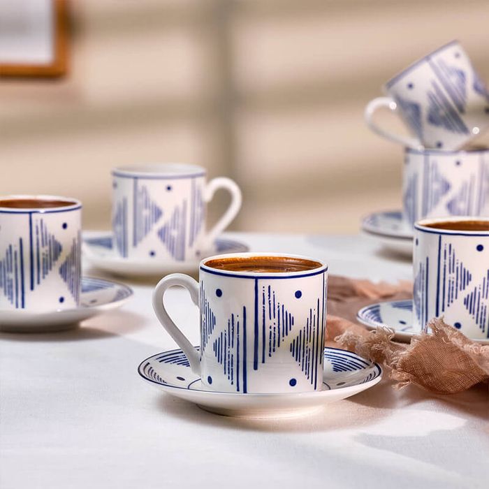 Порцеланов Комплект 6 чаши за кафе KARACA (Караджа),