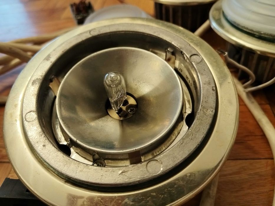 Немски Tрансформатор Eltra 2 бр, Италиански спот за баня 3 бр, Kабели