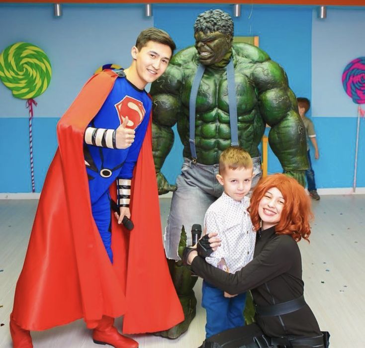 Халк. Аниматоры. Супергерои. Человек паук