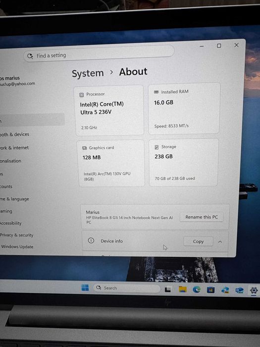 Laptop Hp elitebook 8g1i 14 ai