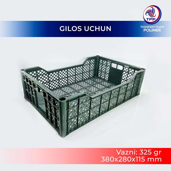 Пластиковые Оборотные ящики | Plastik yashiklar tara