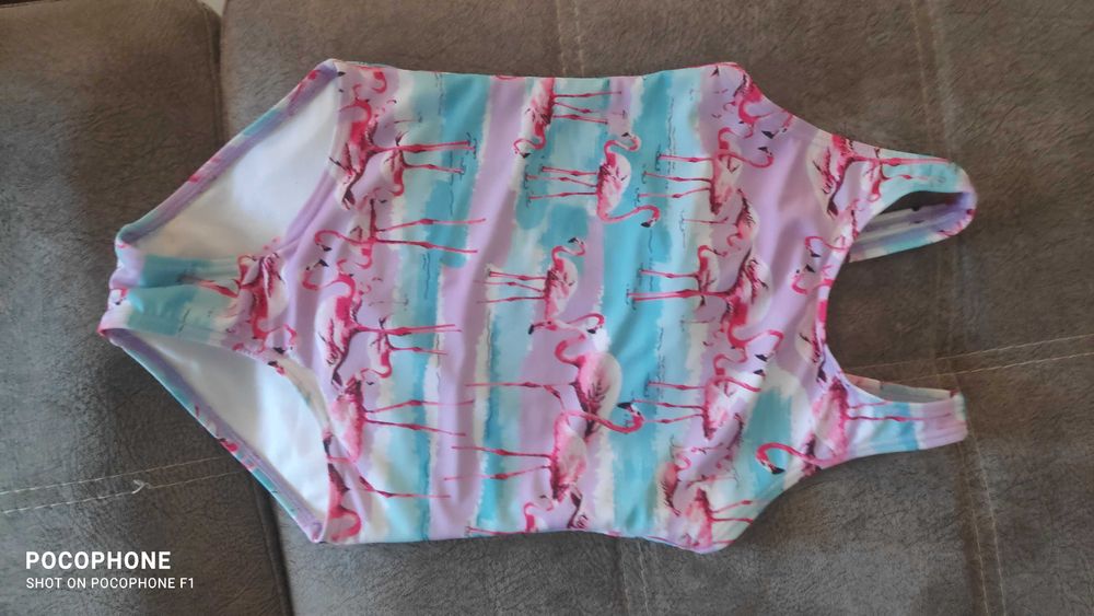 Бански с фламинго за  момиче