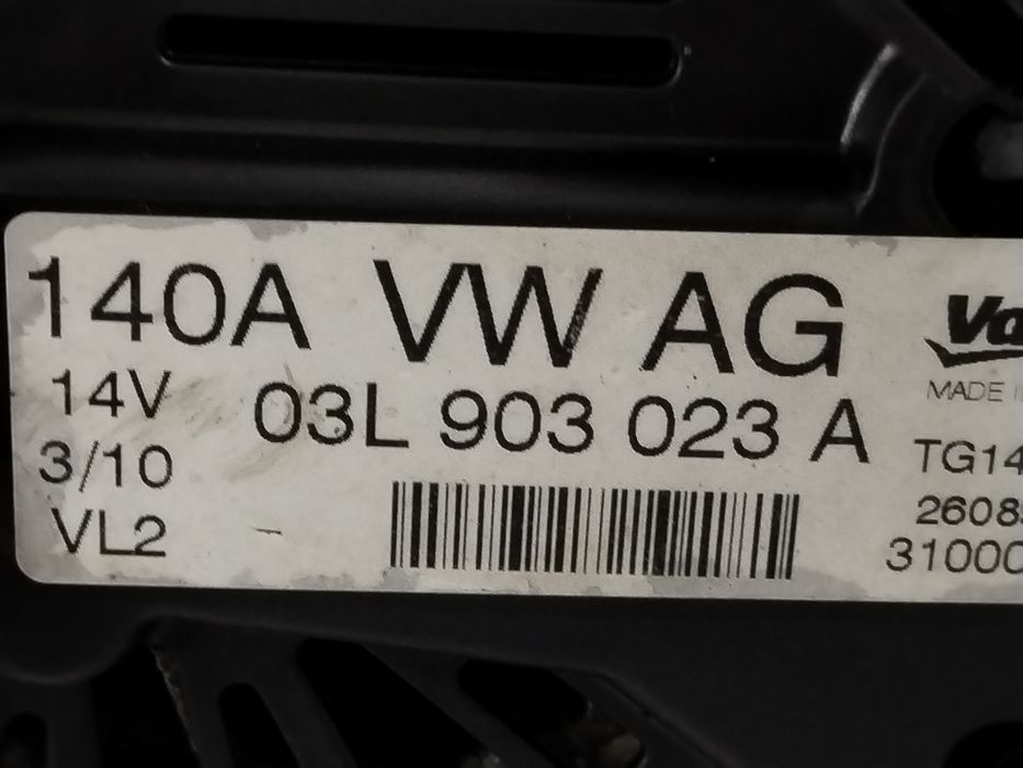 Alternator Volkswagen Golf 6 (2008-2013) 1.6 Motorina 2012