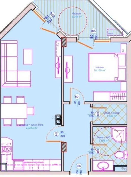 Продава се Двустаен апартамент в Бургас, Сарафово - 69 кв.м за 1390 €/кв.м - Снимка #1