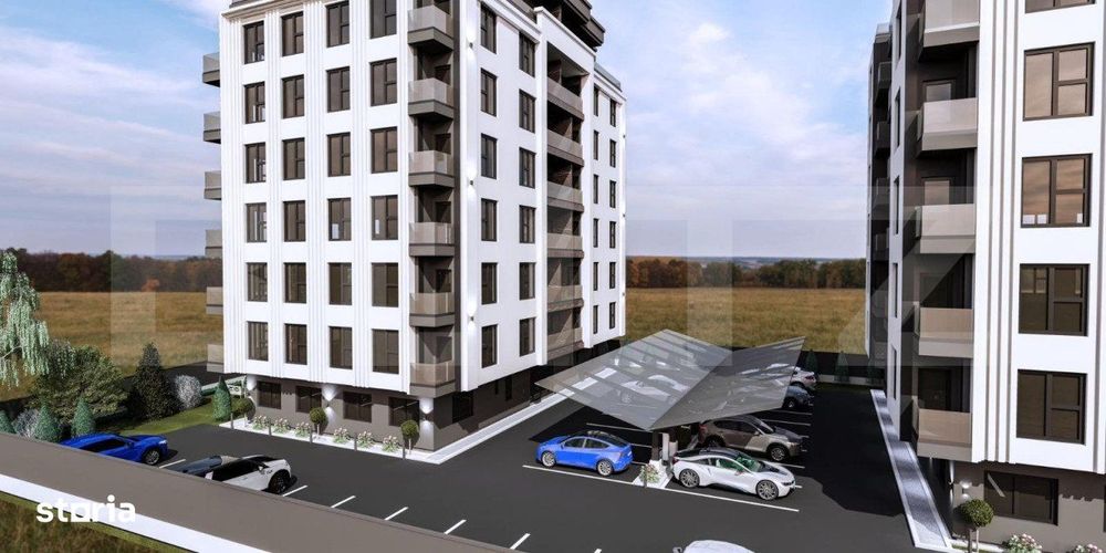 Apartament 3 camere, 70.4mp , bloc nou, Radauti
