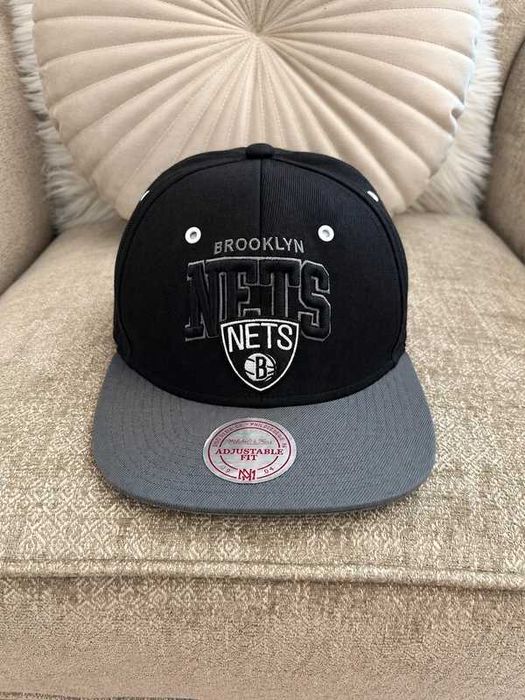 Șapcă Mitchell & Ness Brooklyn Nets NBA, 100% lână, snapback reglabilă