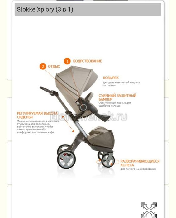 Коляска Stokke Xplory 2в1