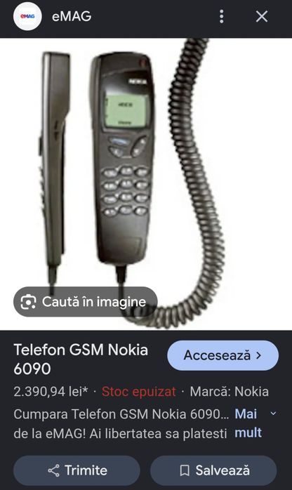 Telefon Nokia 6090 pt auto