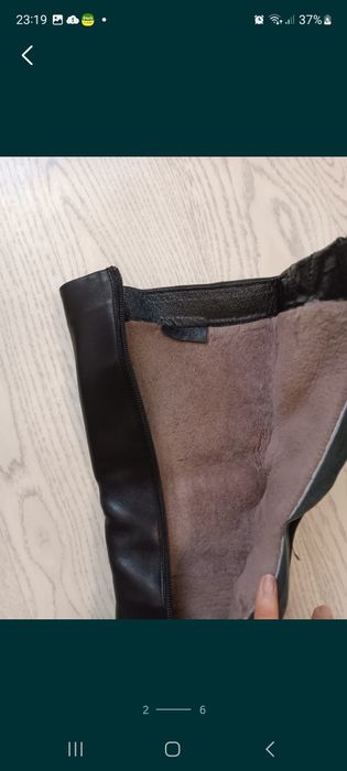 Продам кожаные сапоги