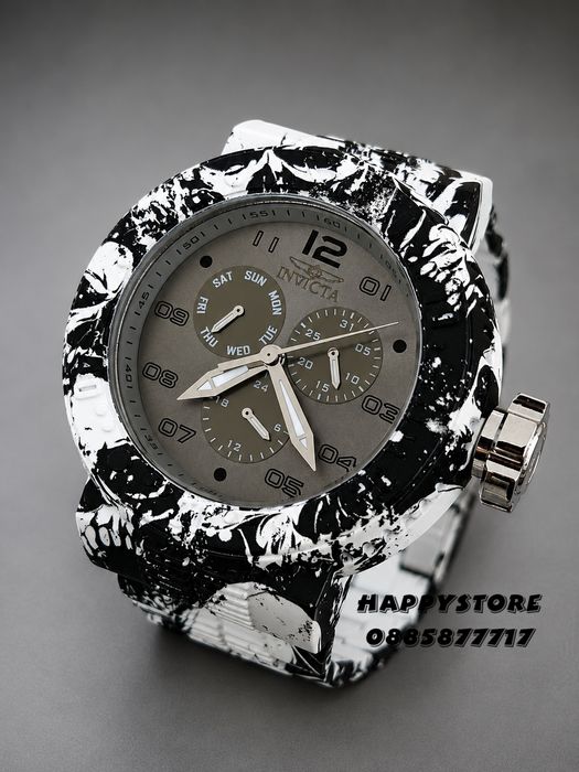INVICTA Flux white/black 52 mm, Инвикта нов мъжки часовник