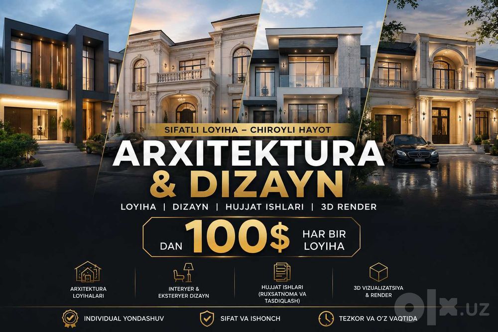 ARXITEKTURA xizmatlari
