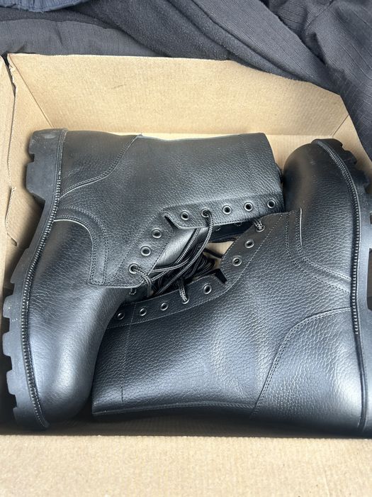 Сапоги берцы кожаные !!