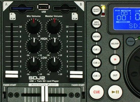 Dj American audio sdj2 sd usb диджейский проигрыватель