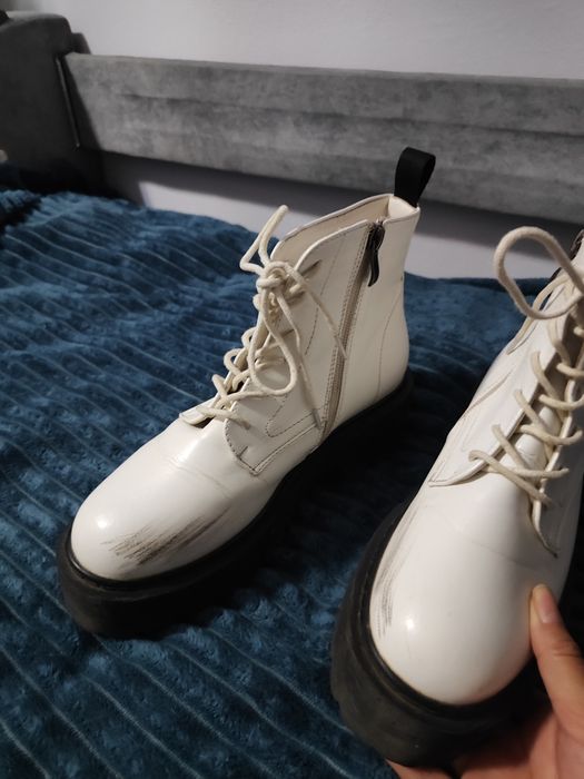 Белые Ботинки демисезонные