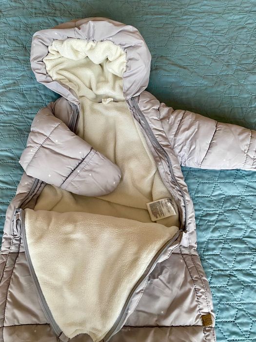 Бебешки зимен космонавт/спален чувал с мъхеста подплата H&M