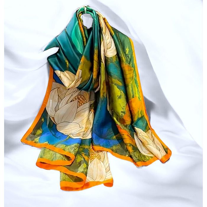 Луксозени голями сатенени шалове в различни цветове и десени