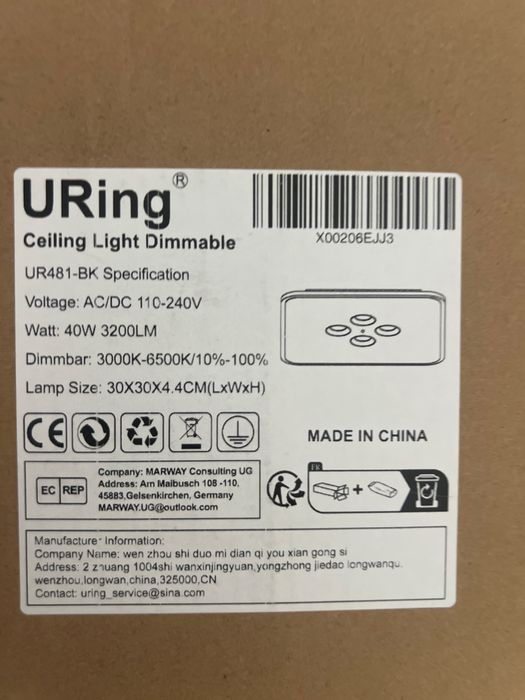 Vand lustra led