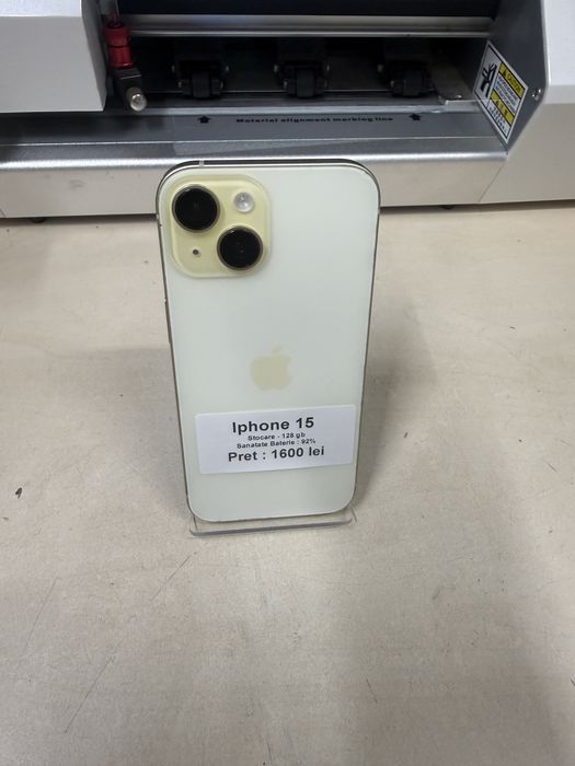 Iphone 15 / 128 gb / 92% baterie / garantie