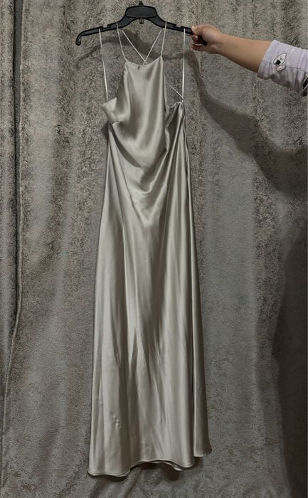 Платье атласное Zara