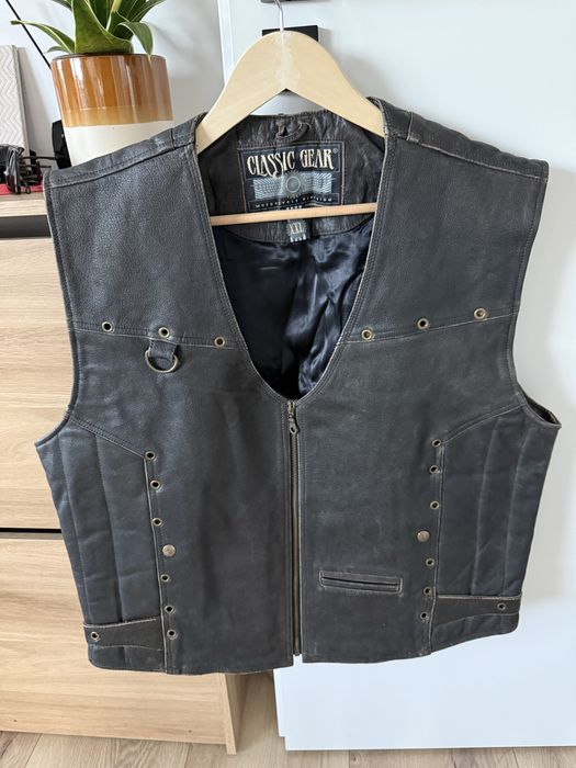 Vesta Piele Naturala CLASSIC GEAR Maro Barbati | Marime XXL