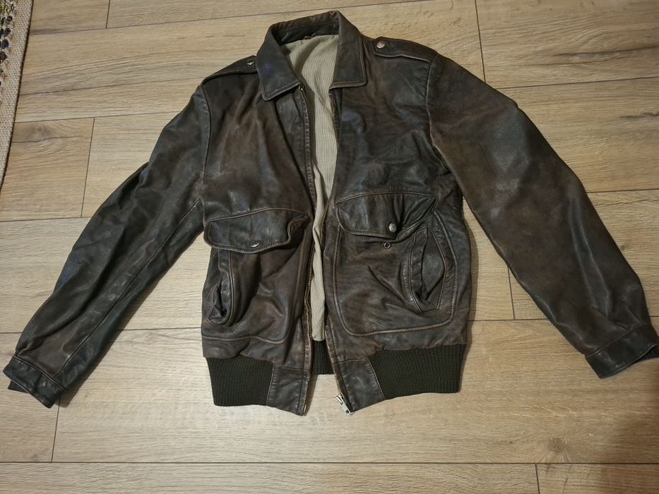 Geaca de piele model vintage