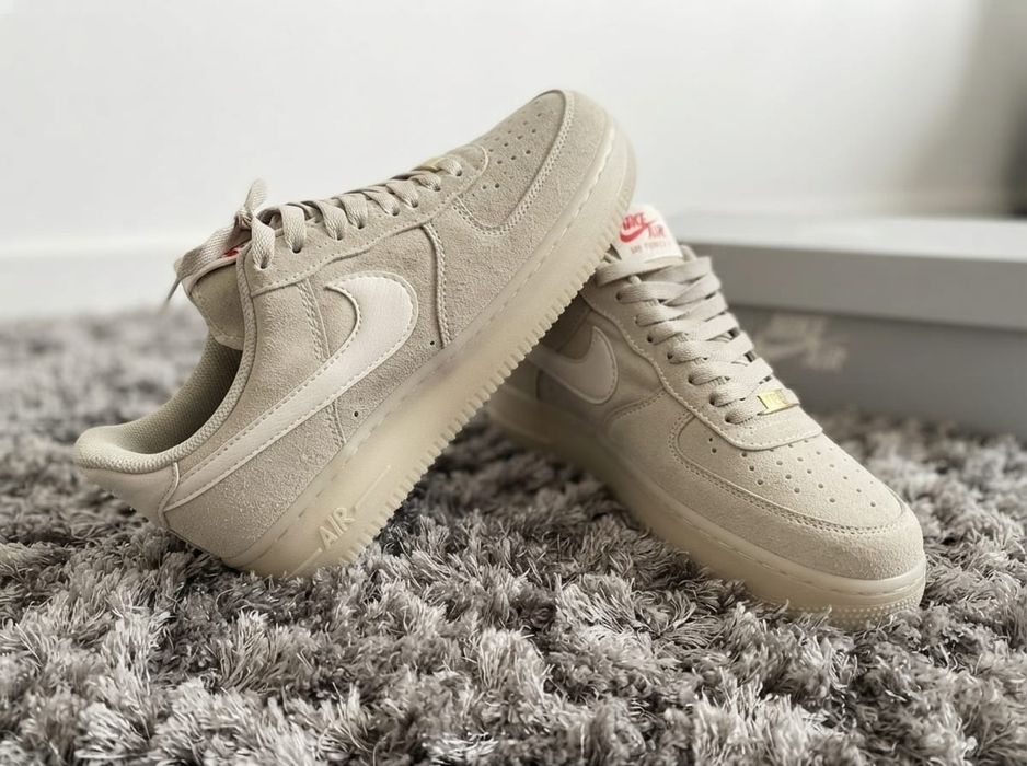 Adidasi Nike Air Force 1 Bej - Adidasi Barbati