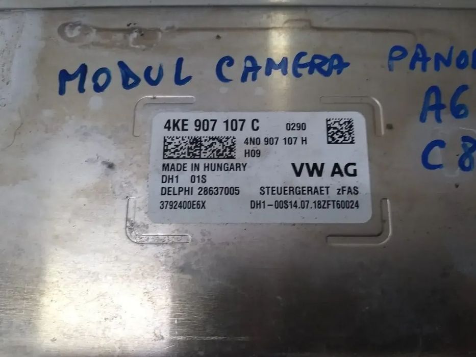 Modul camera 360 panoramic audi a6 c8 4k 4ke907107c