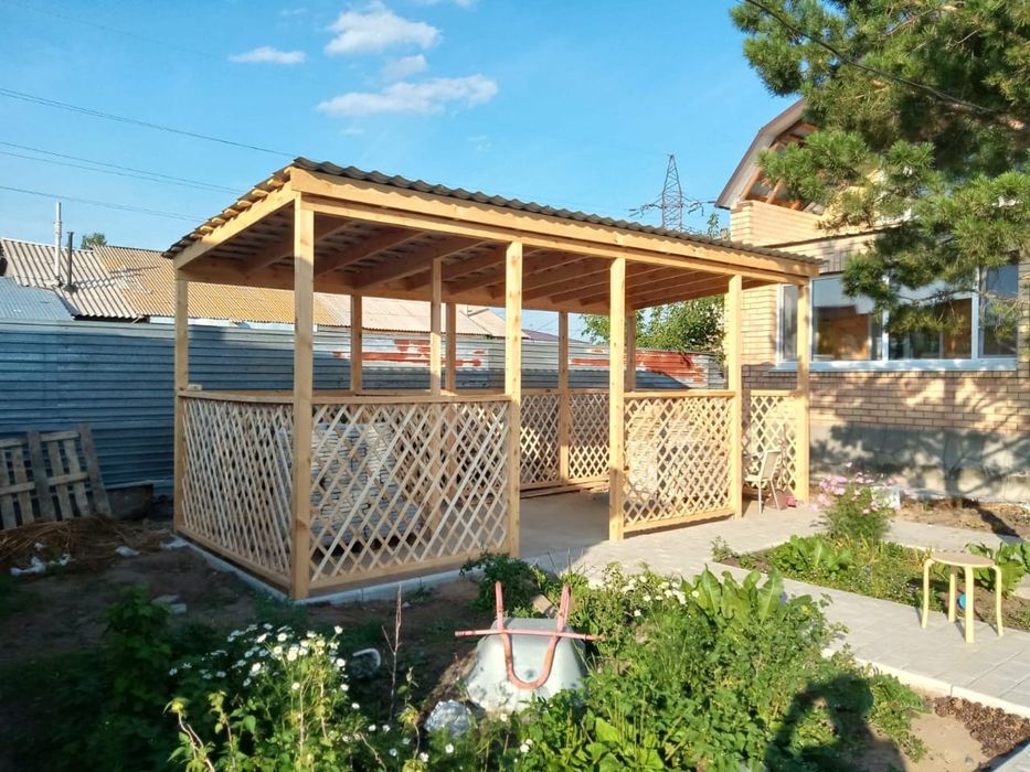 Беседки терассы зоны отдыха