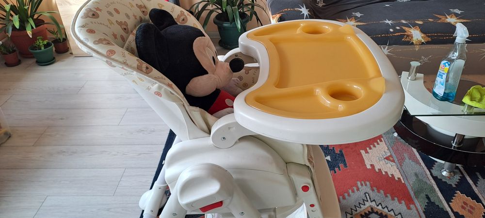 Детски стол за хранене 2 в 1 люлка