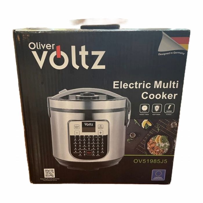 Мултикукър Oliver Voltz, 900W, 5L, 45 програми, LED дисплей, Инокс