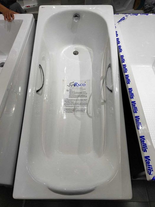 Чугунная ванна RACO. 150х75 с ручками (есть и без ручек) Chugun vanna