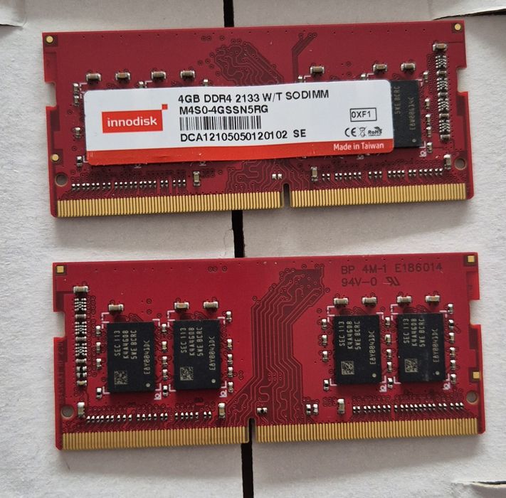 Vând Memorie Ram laptop 4GB - DDR4 2133MHz, SODIMM, 1,2V / Noi