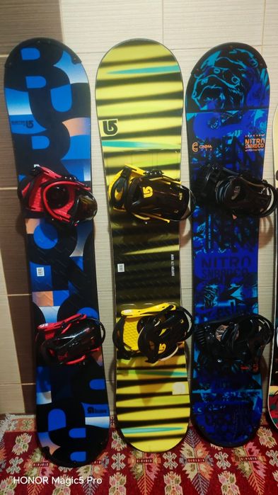 Placa snowboard copii și adulți -legaturi boots placi