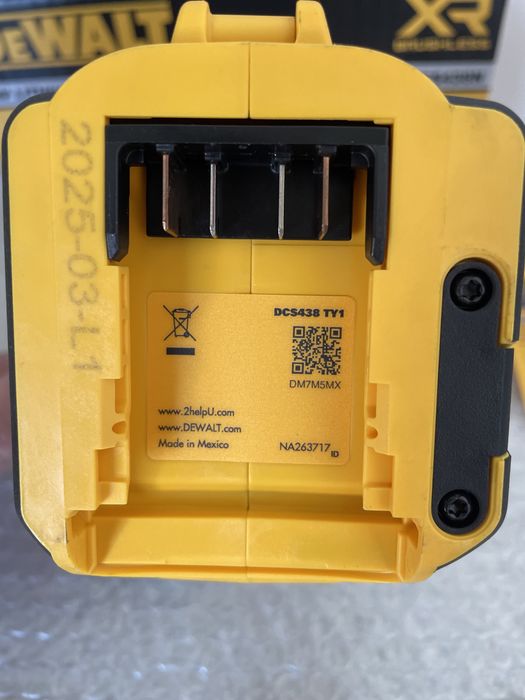 DeWALT DCS438N XR. Polizor Unghiular / Miniflex Universal.  (Made in : Mexico / 2025.) Original Nou !