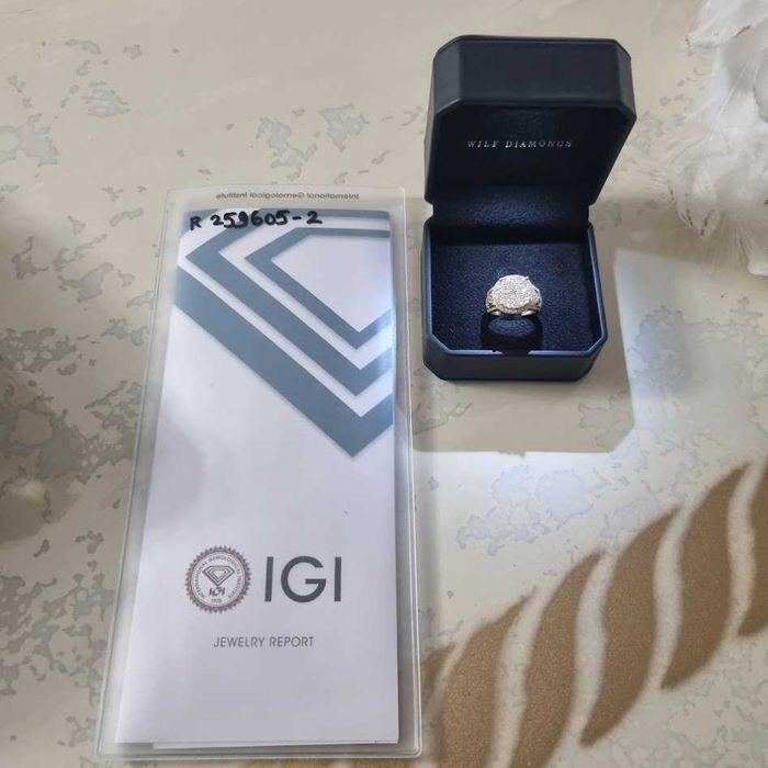 Inel aur 18ct cu diamante naturale
