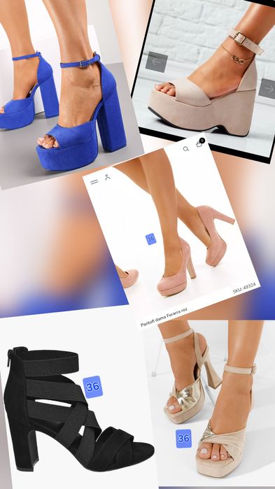 Sandale elegante cu toc