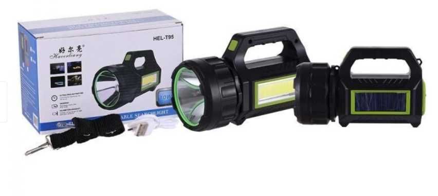 Фенер HEL T95, соларно зареждане, 10W