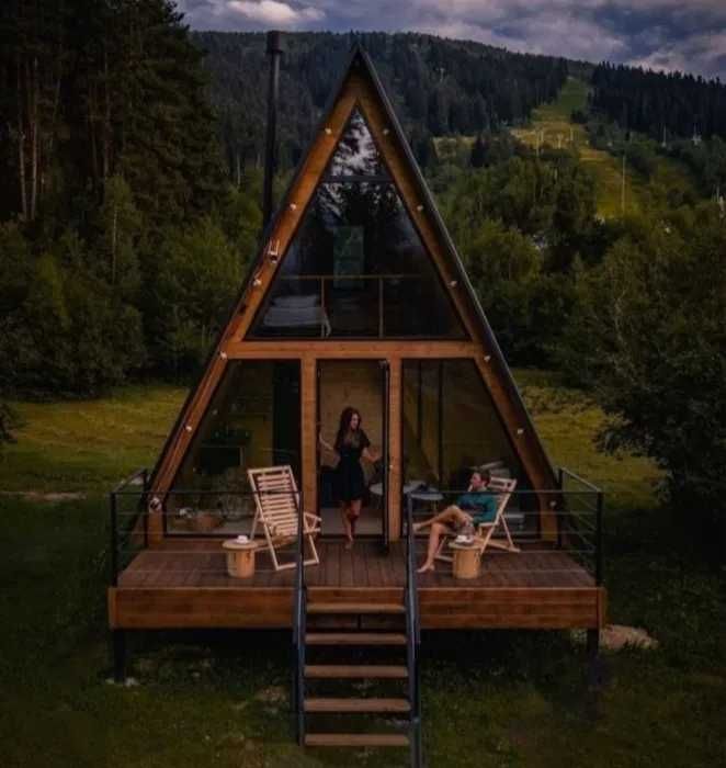 Cabane din lemn A-Frame