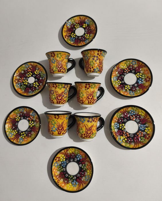 Set 6 cesti cafea handmade