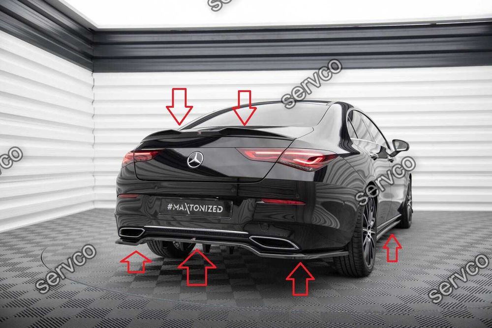 Pachet Body kit tuning Mercedes CLA C118 Coupe 2019- v2 Maxton Design