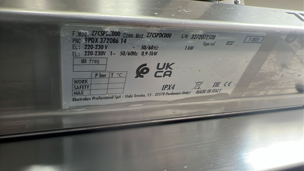 Aparat de mentinut cartofii la cald - linia 700 - Zanussi Italia - 2023