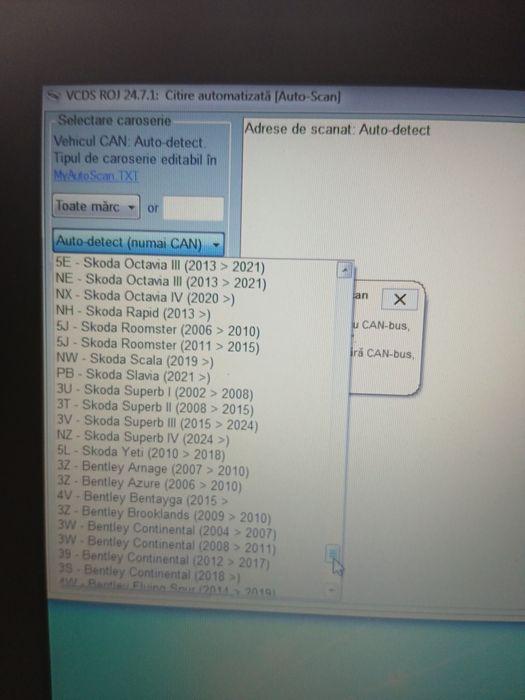 Kit tester auto vcds si Laptop Lenovo